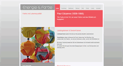Desktop Screenshot of energie-und-farbe.com
