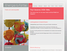 Tablet Screenshot of energie-und-farbe.com